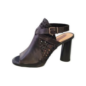 Antonio Melani leather woven heel